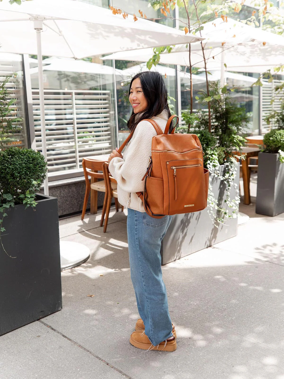 Commuter Backpack Cognac - Image 14