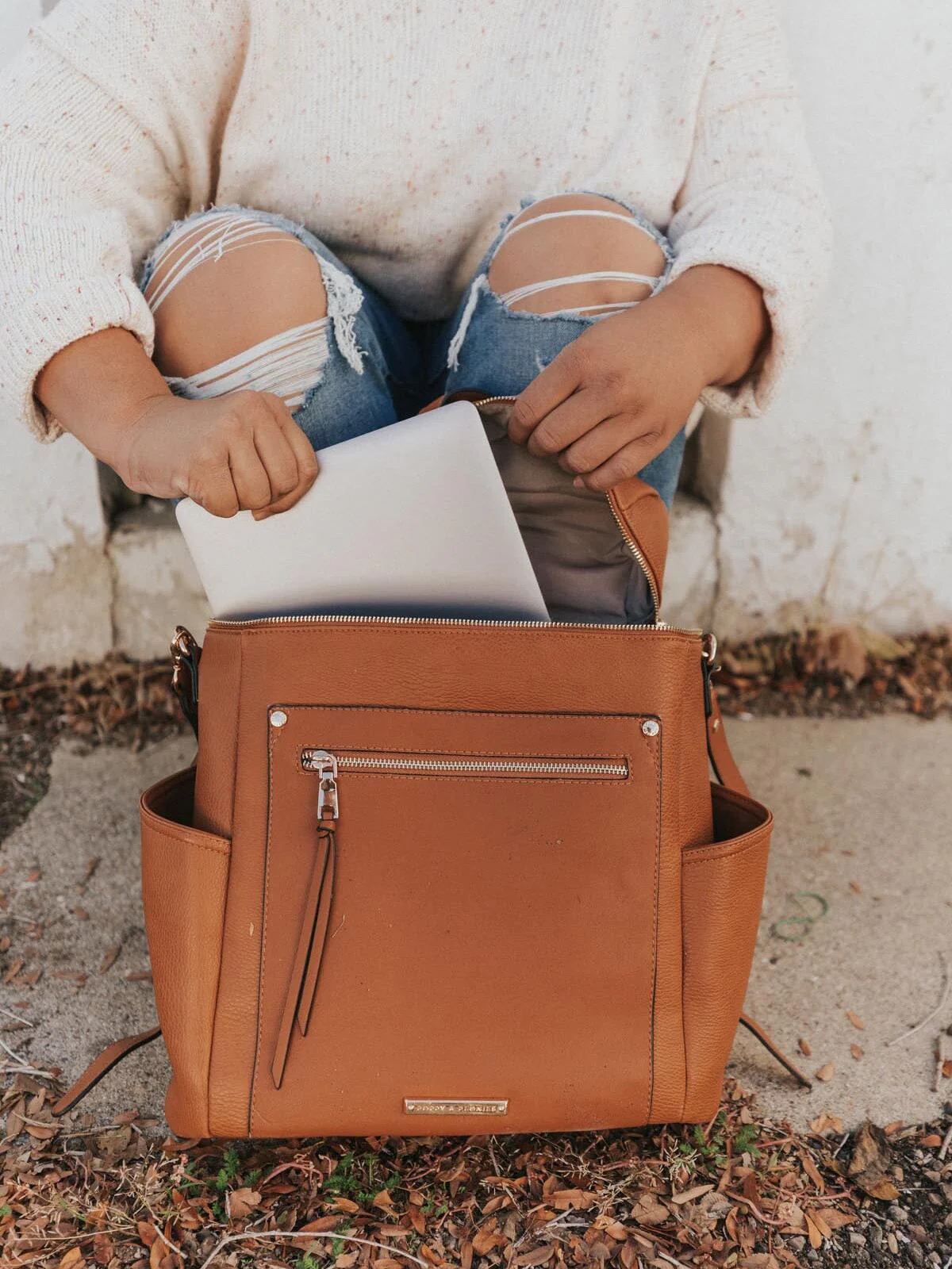 Commuter Backpack Cognac - Image 8