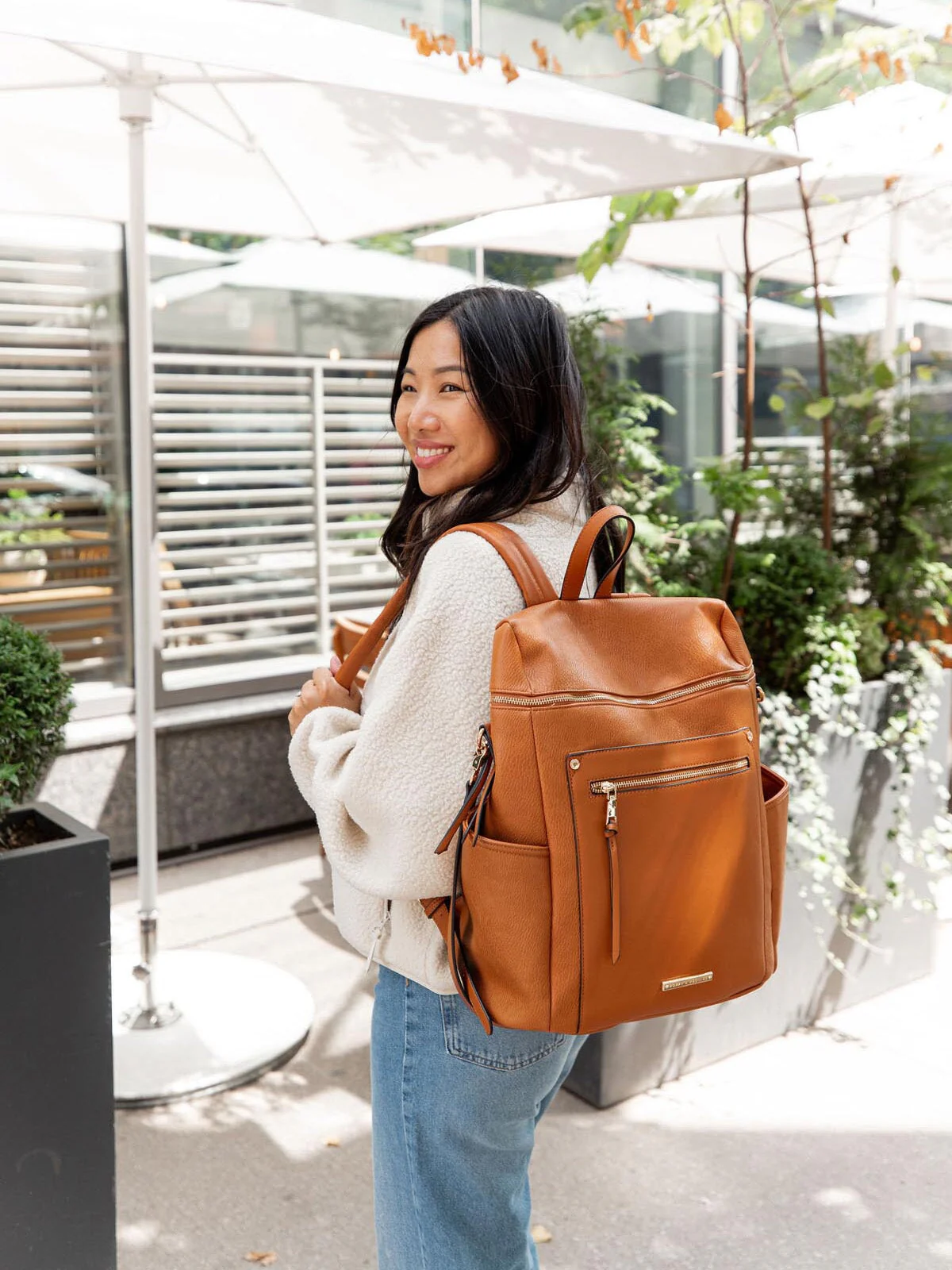 Commuter Backpack Cognac - Image 9
