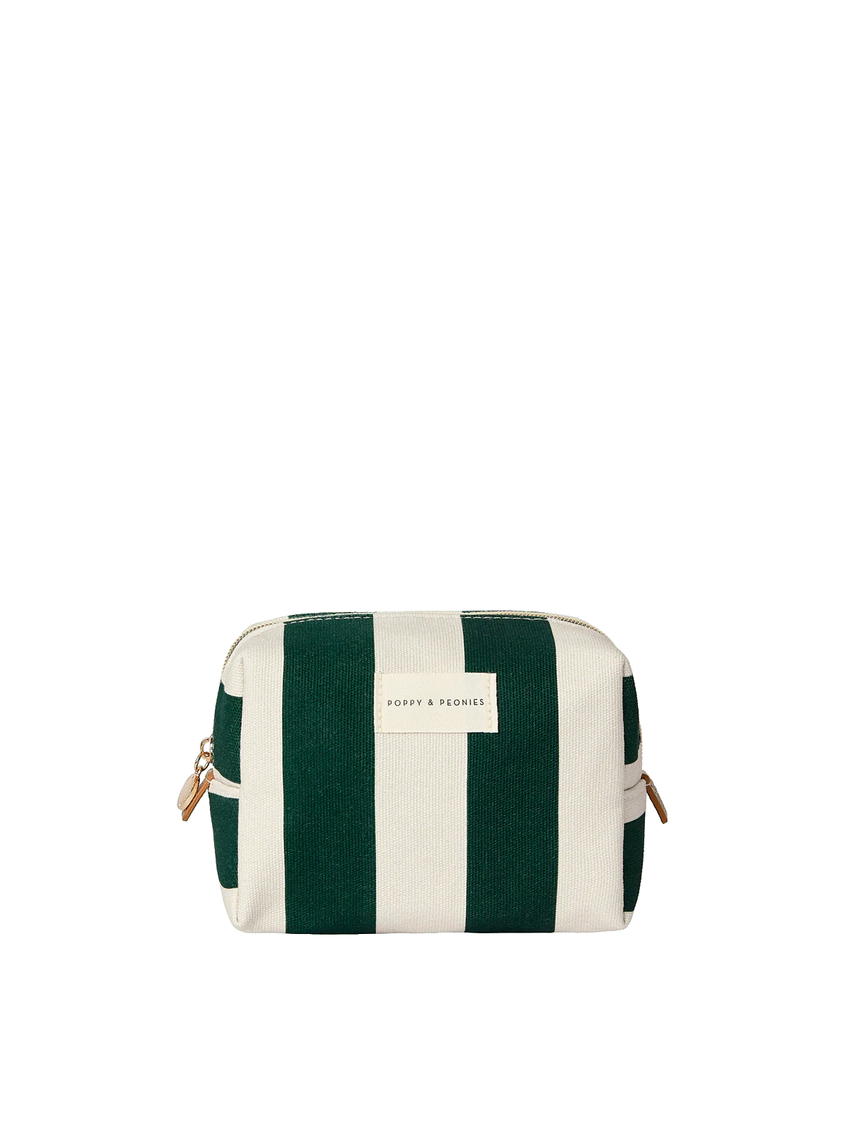 Green Stripe Cosmetic Case