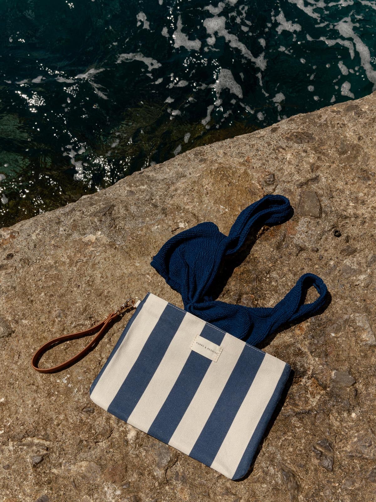 Keep Me Dry Wet Bag Navy Stripe - Image 3