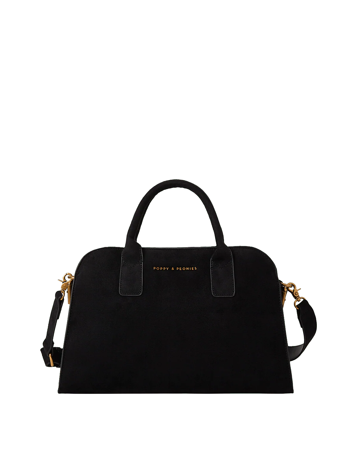 Mini Uptown Tote Black Suede