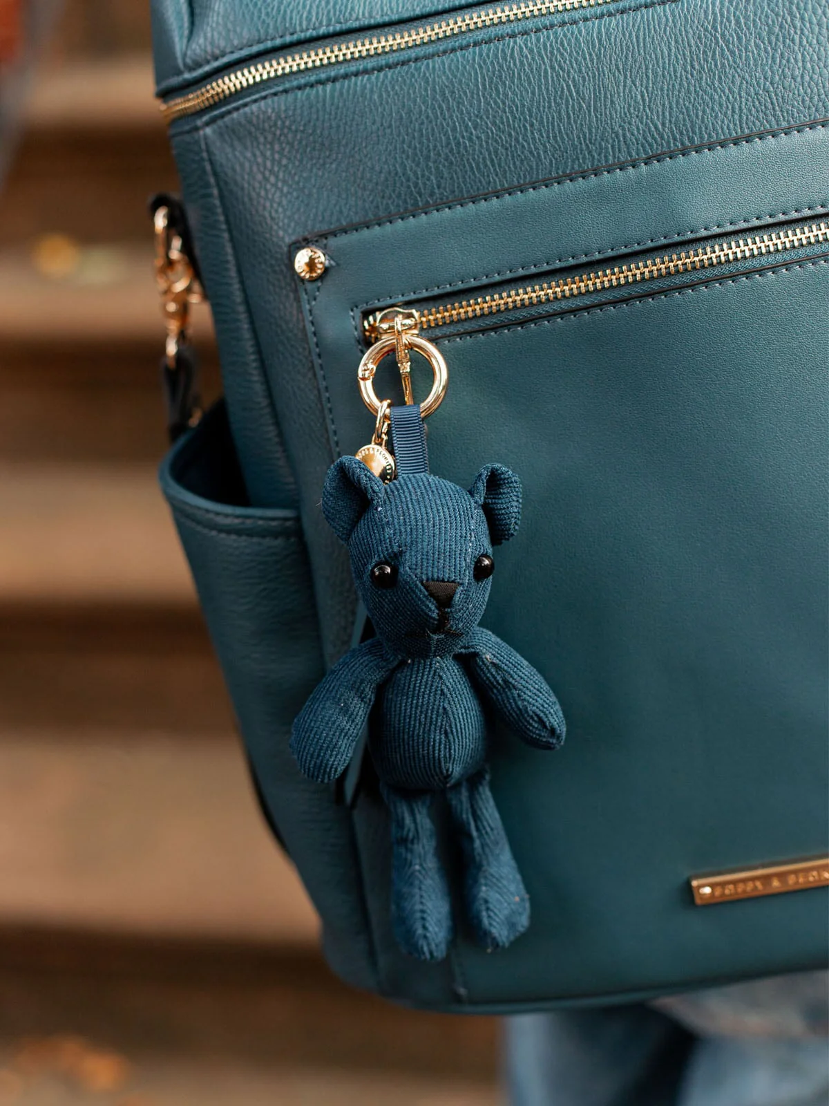 Navy Bear Bag Charm - Image 2