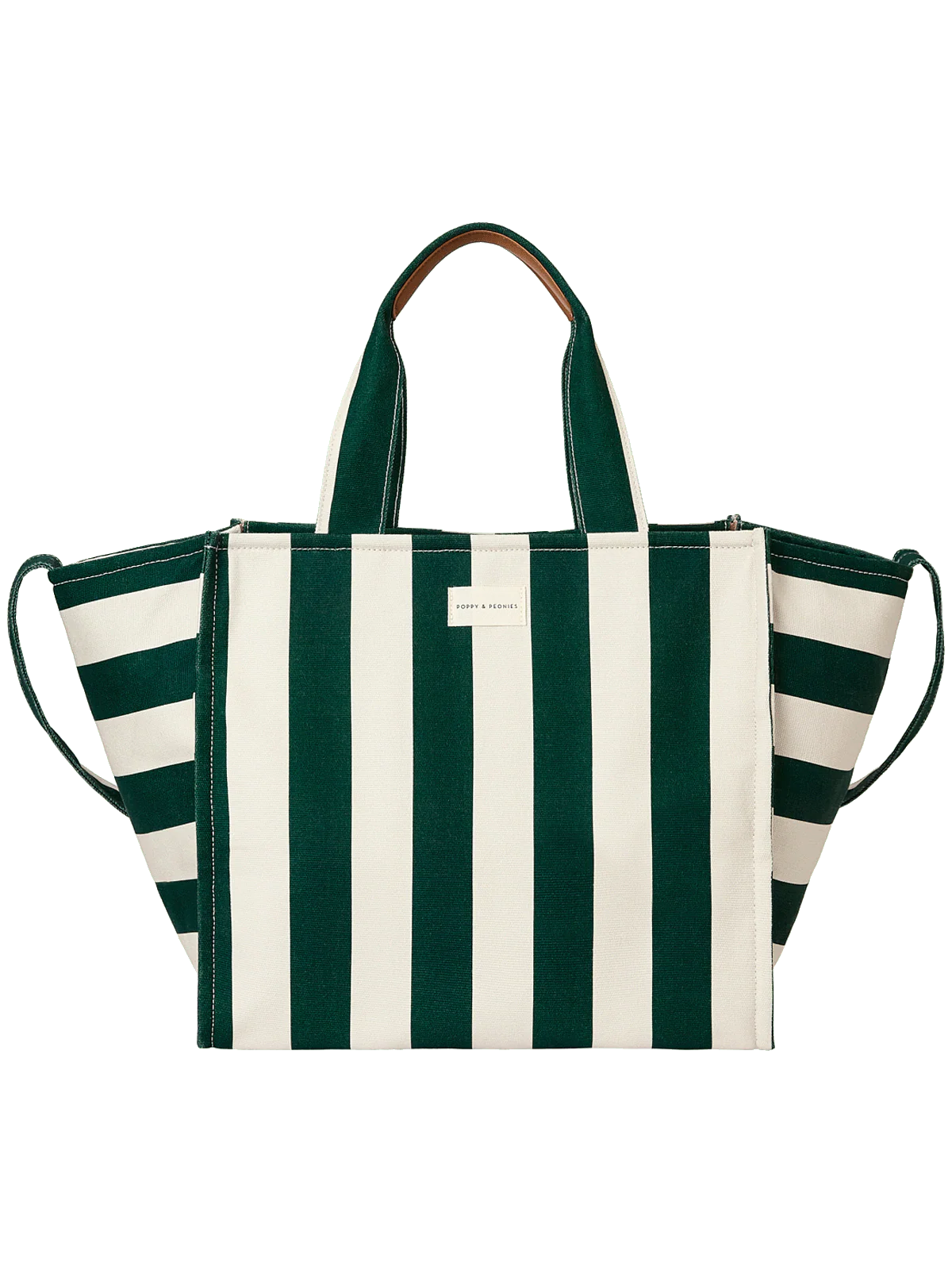 Seaside Tote Green Stripe