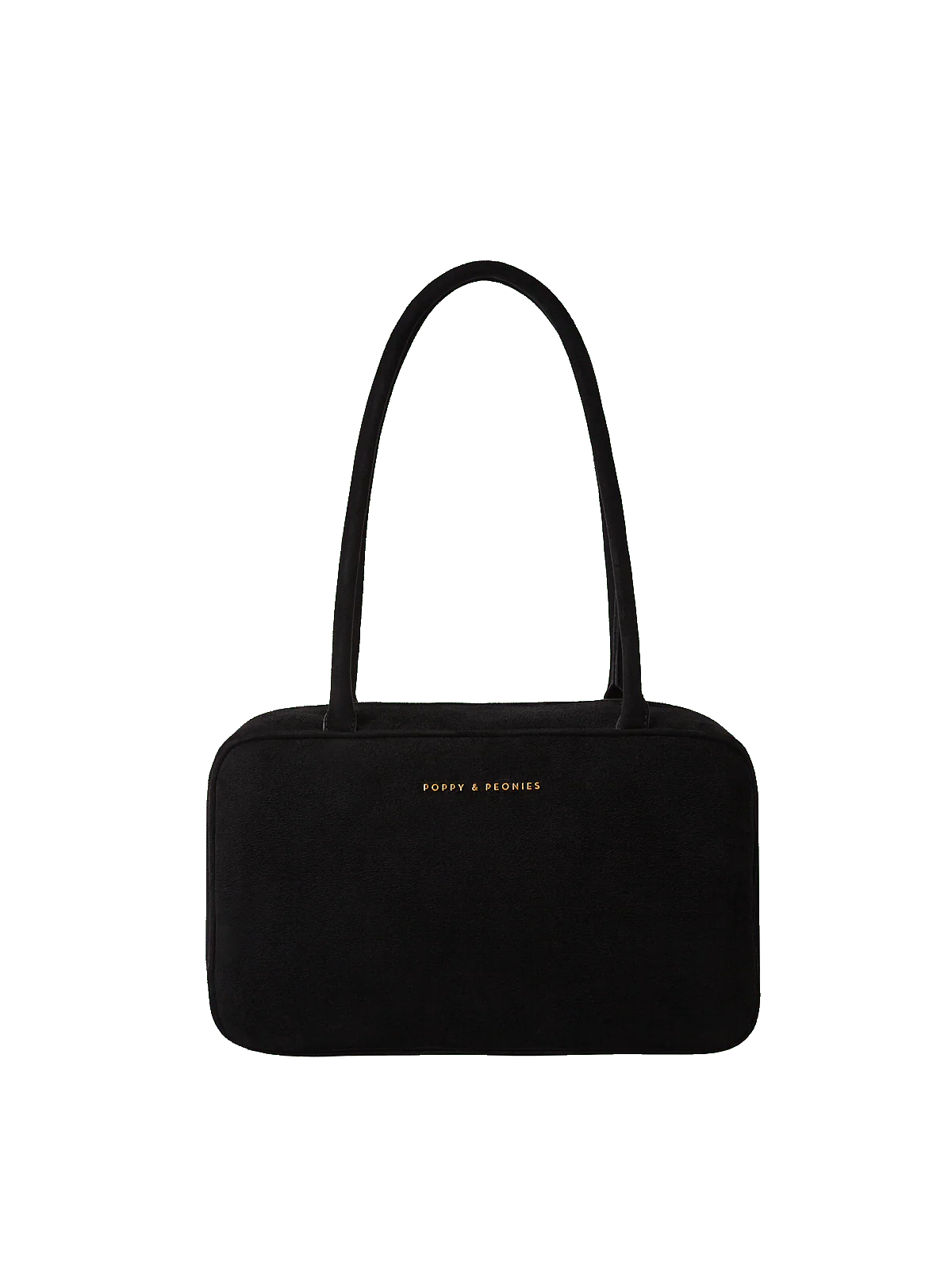 The Darling Satchel Black Suede