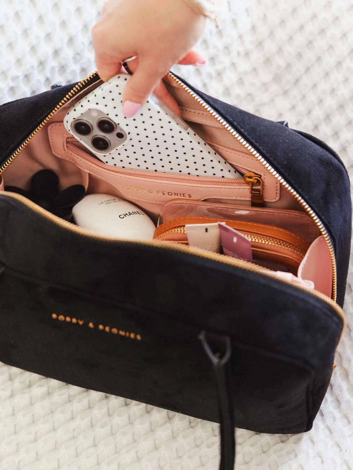 The Darling Satchel Black Suede - Image 6